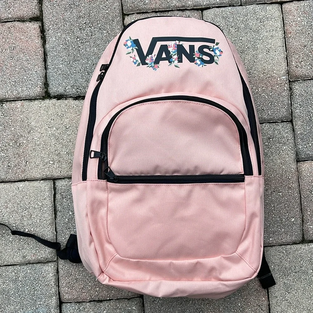 Vans Ranged 2 Prints Adult Laptop Backpack One Size (Coral Cloud-asphalt) NWT